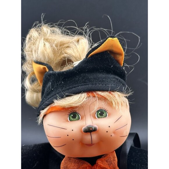 2000 Cabbage Patch Kids Black Cat Plush Doll 10" Halloween Vtg HTF Rare - Picture 6 of 16